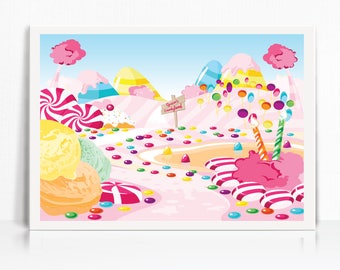 Candyland decorations Etsy image regarding Candyland Letters Printable identify Candyland decorations Etsy